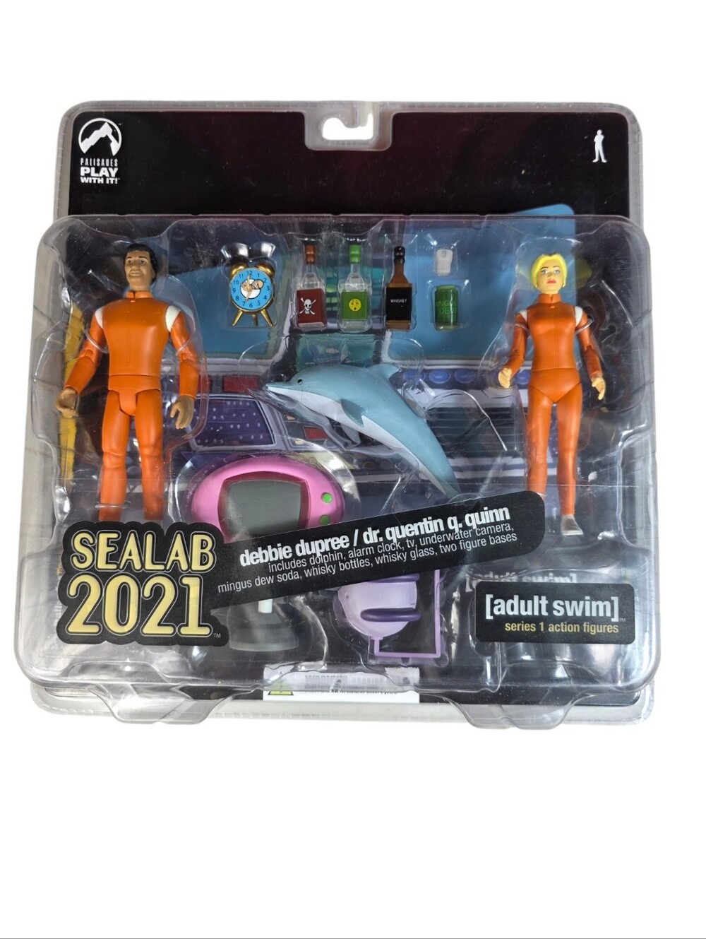 SEALAB 2021 Action Figures ADULT SWIM Debbie Dupree Dr Quinn Series 1 PALISADES